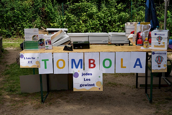 Die Tombola mit tollen Preisen